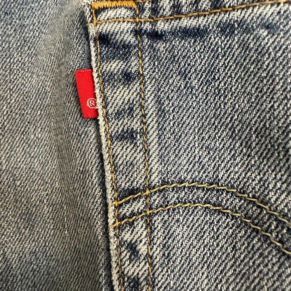 Vintage Levi’s 550 Jeans Men’s 36x32 Blue Relaxed Fit Baggy Denim 90s Distressed - Picture 7 of 13